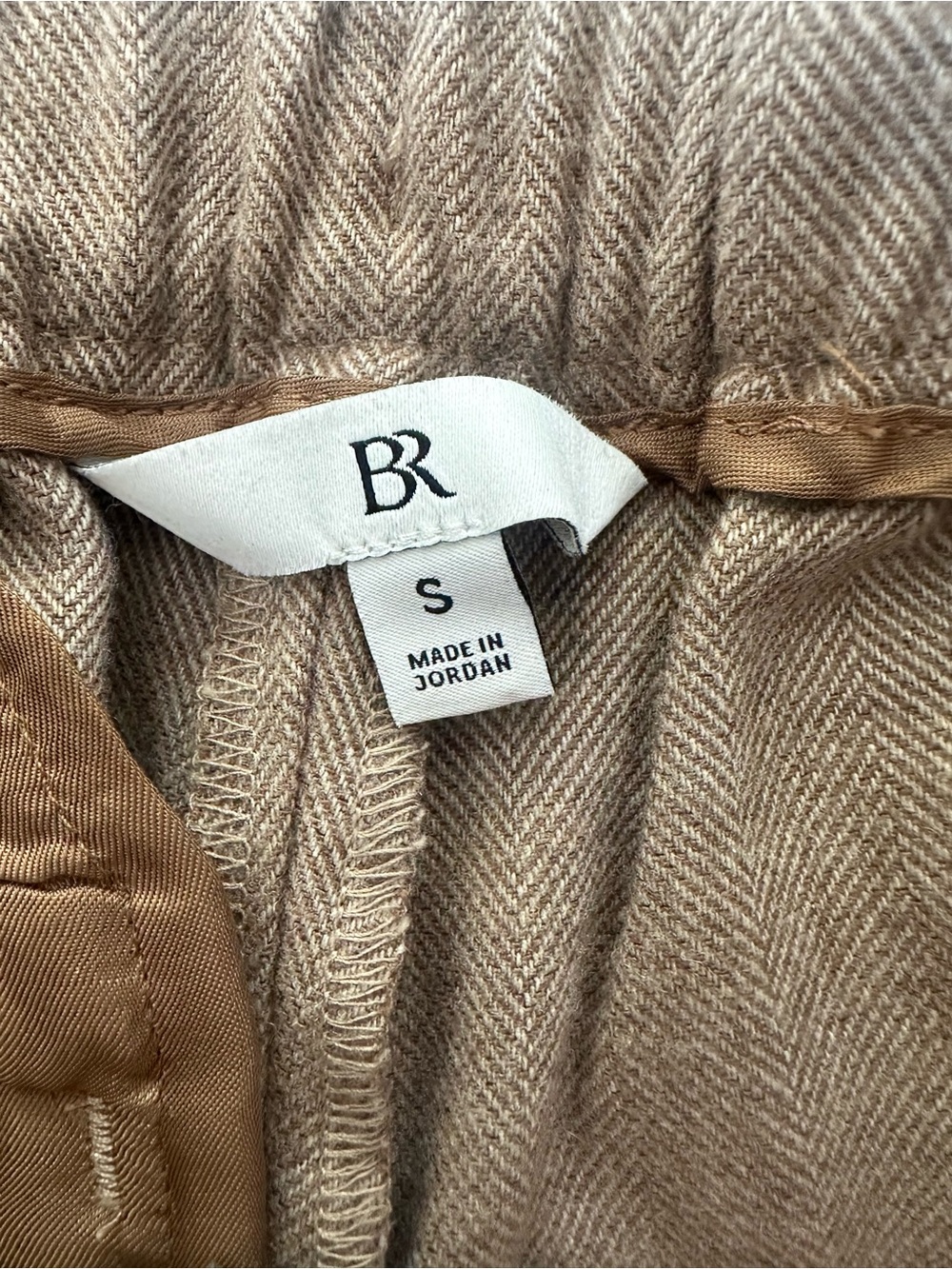Banana Republic Tan Herringbone Wide-Leg Pants - Picture 2 of 6